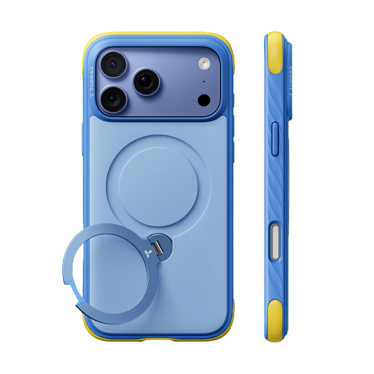 Torras Ostand Q3 Rugg Case for iPhone 18 Pro - Blue