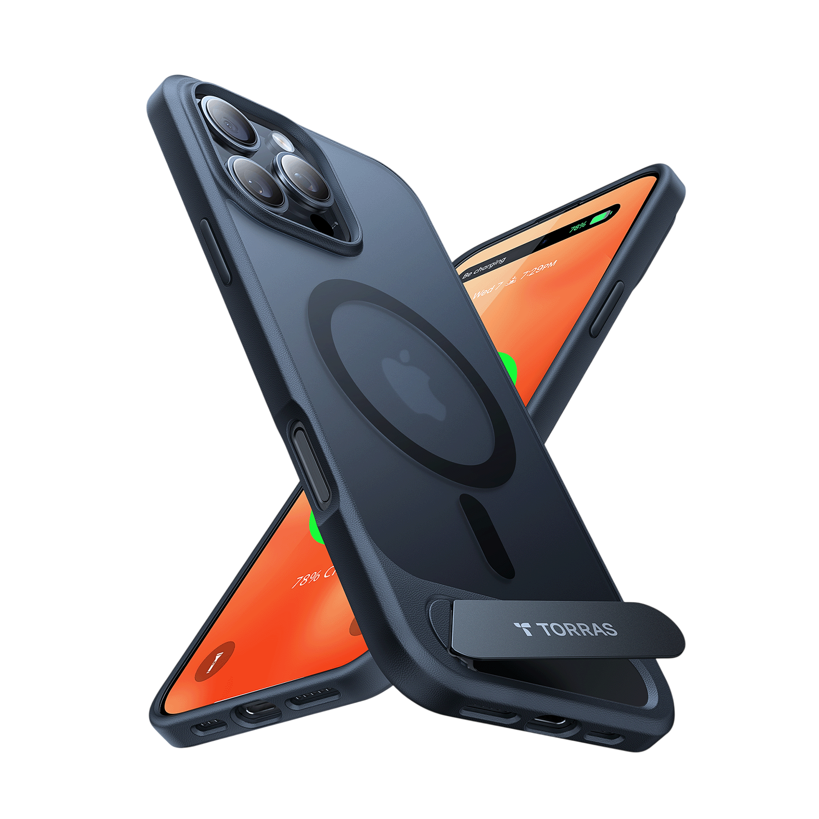 TORRAS Pstand Horizontal and Vertical Kickstand MagSafe Case for iPhone 16 Pro