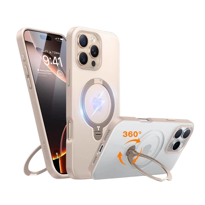 حافظة TORRAS Ostand 360° Spin Stand MagSafe لهاتف iPhone 16 Pro