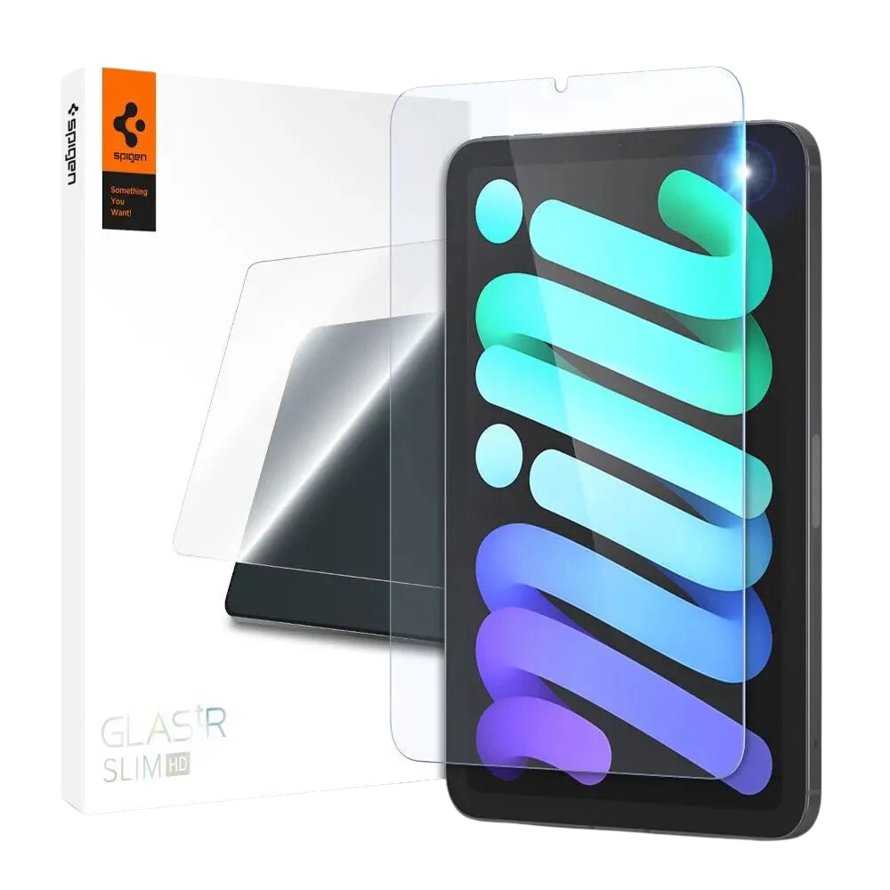 Spigen iPad Mini 7 (2024) / iPad Mini 6 (2021) واقي شاشة Glas tR Slim HD (عبوة واحدة)
