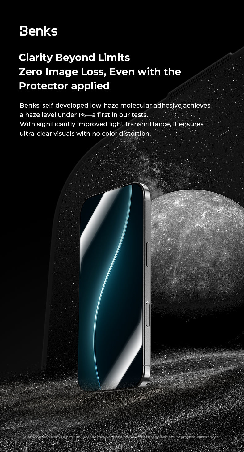 Benks GlassWarrior Sapphire Screen Protector for iPhone 17 Pro Max / 17 Pro / Air / 17