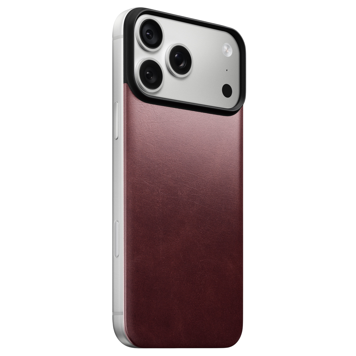 Nomad Mag Leather Back for iPhone 18 Pro Max - Burgundy Chromexcel (Horween Leather)