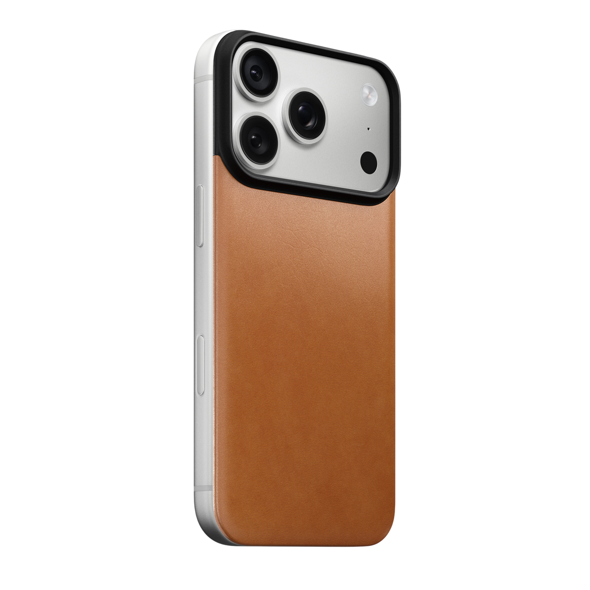 Nomad Mag Leather Back for iPhone 18 Pro - Saddle (Horween Leather)