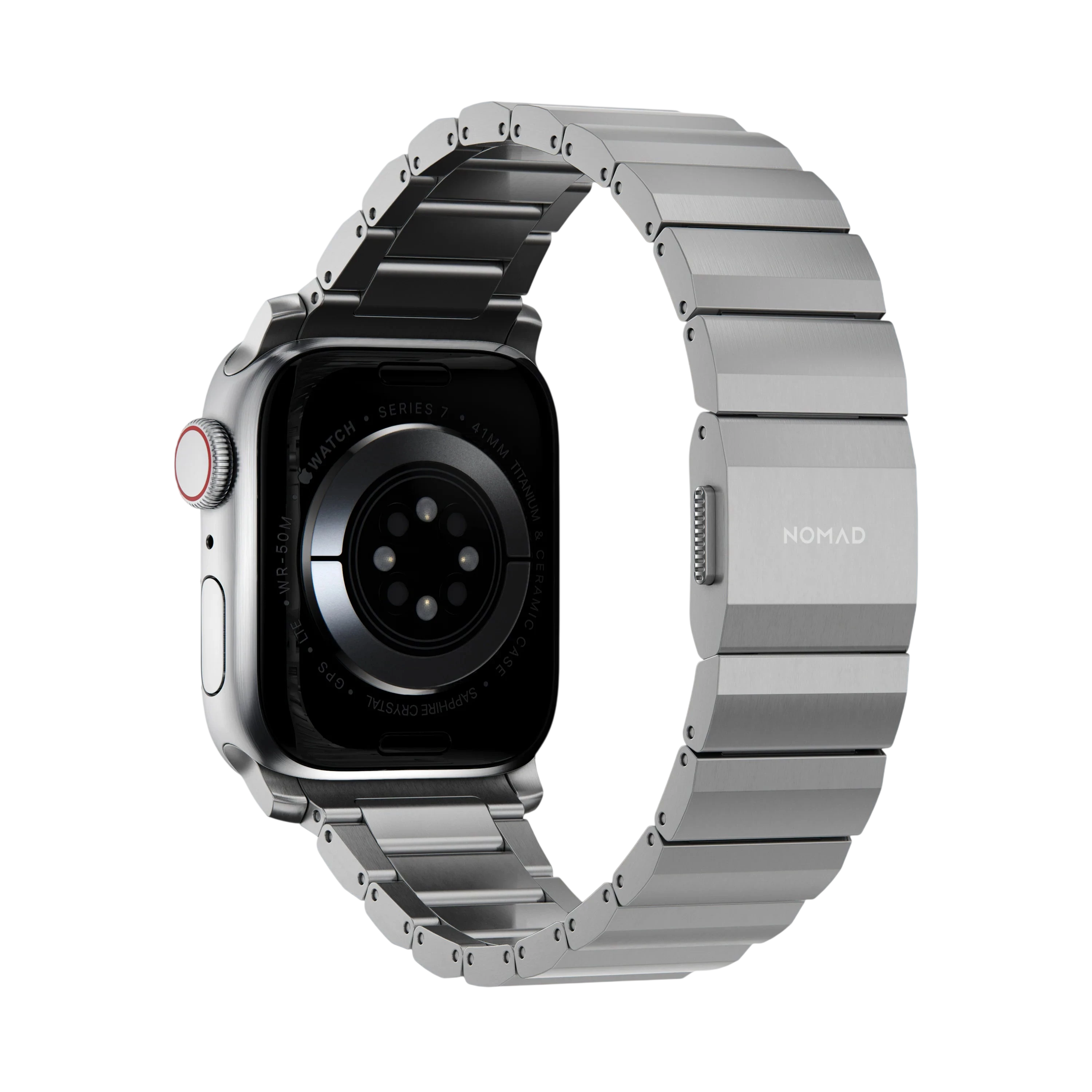 سوار التيتانيوم من الأجهزة الطبيعية من نوماد لساعة أبل 49 ملم / 46 ملم