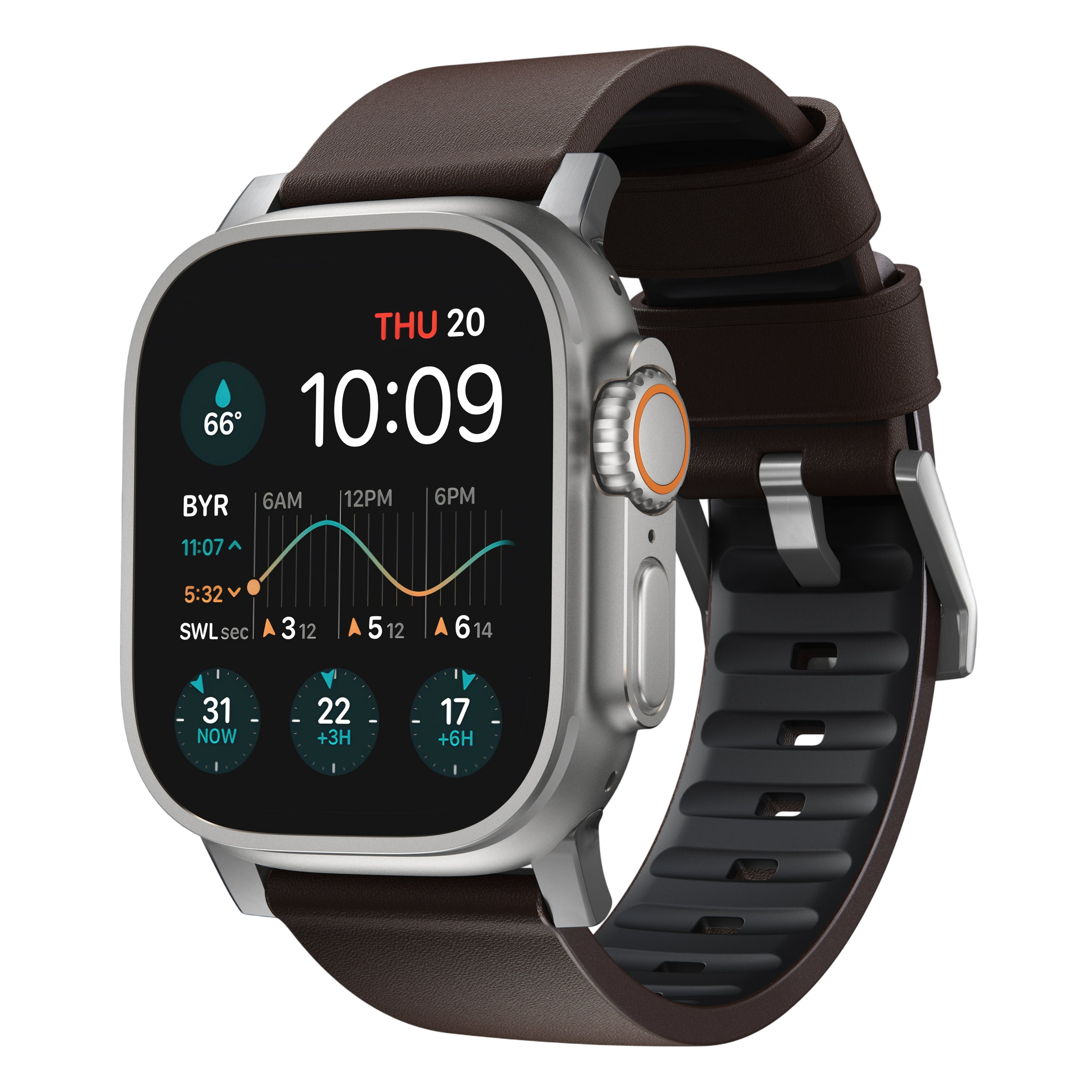 Nomad Active Band Pro Leather Band for Apple Watch 49mm / 46mm / 45mm