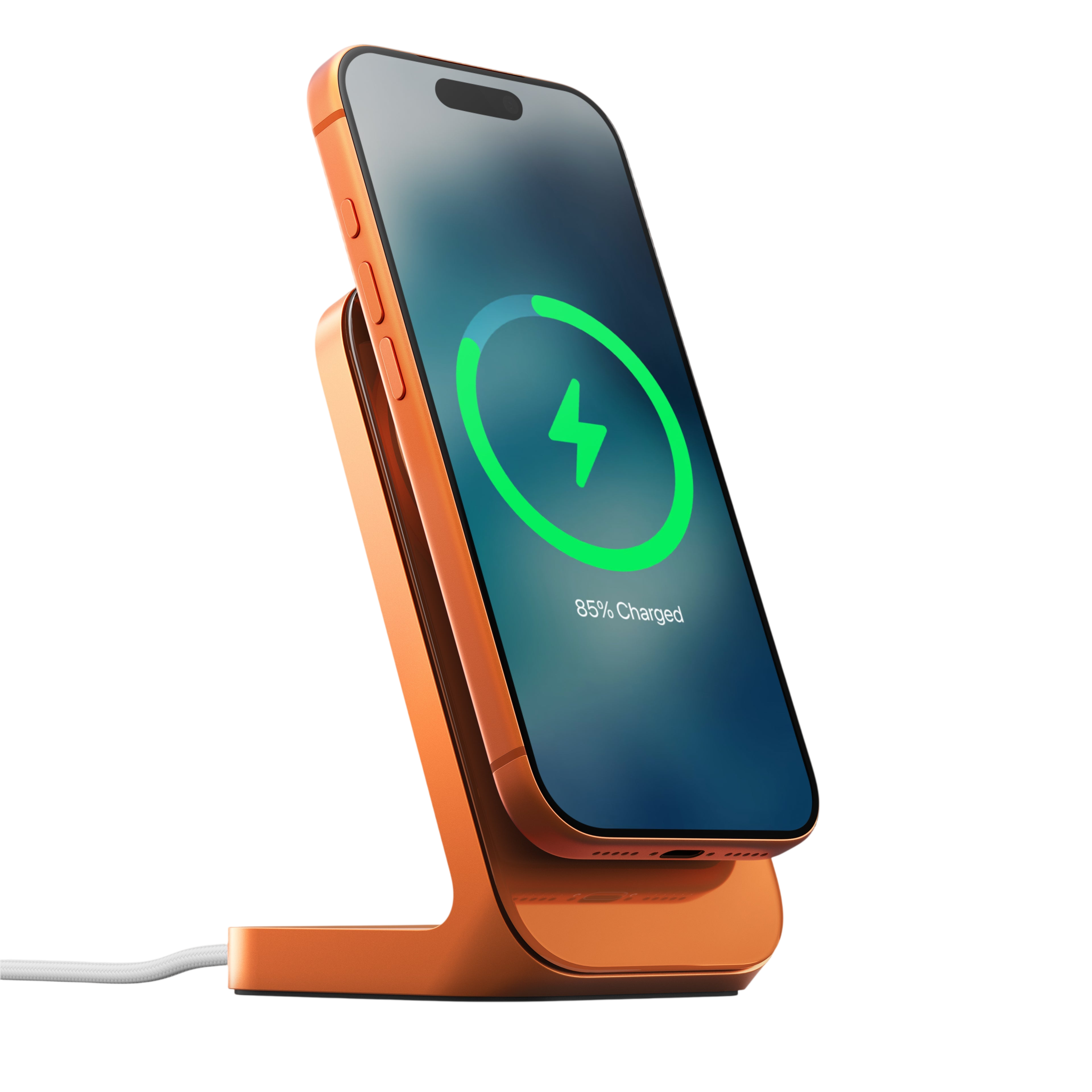Nomad Stand One (4th Gen) Qi2.2 - Stellar Orange #color_stellar-orange