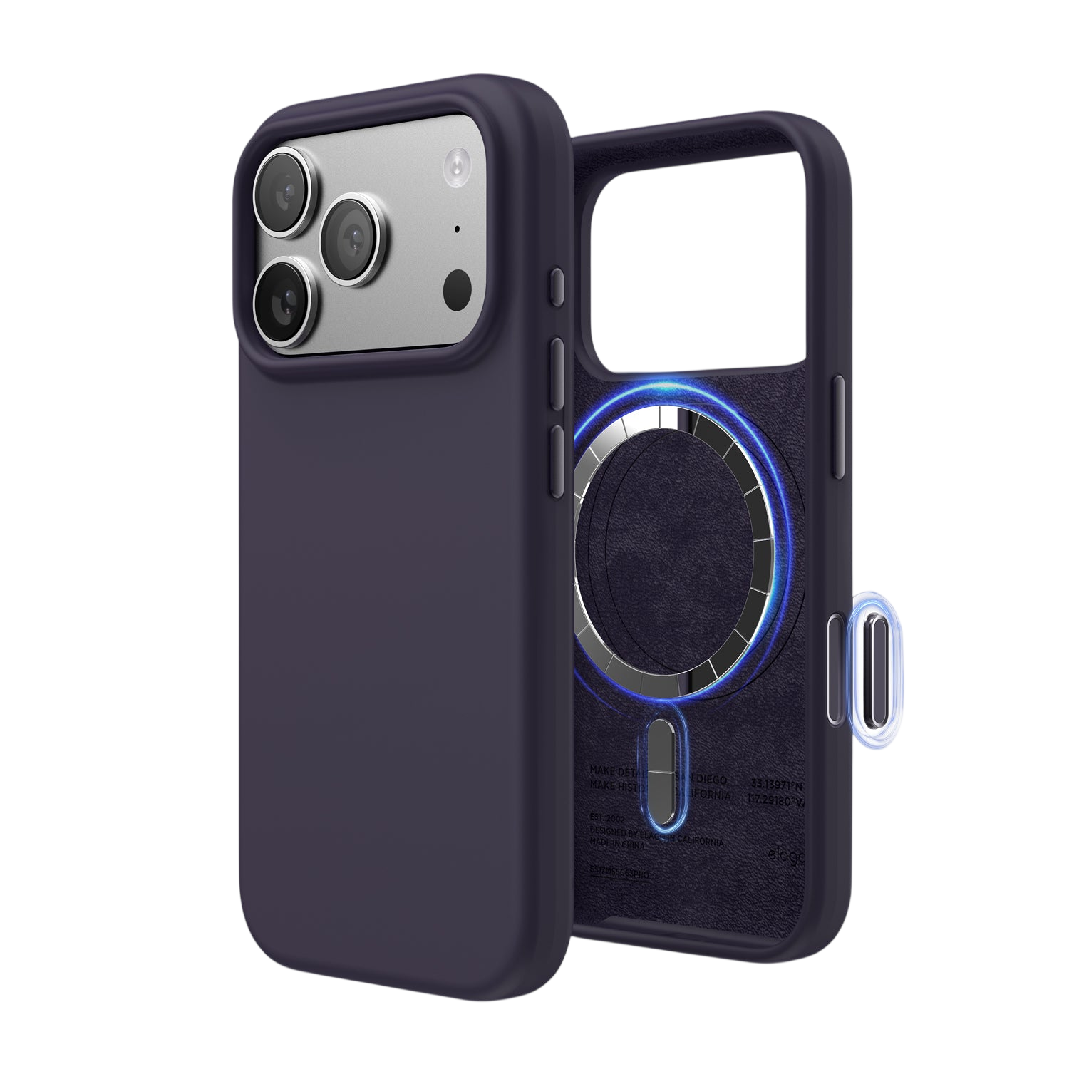 Elago Mag Silicone Case for iPhone 17 Pro / iPhone 18 Pro - Deep Purple
