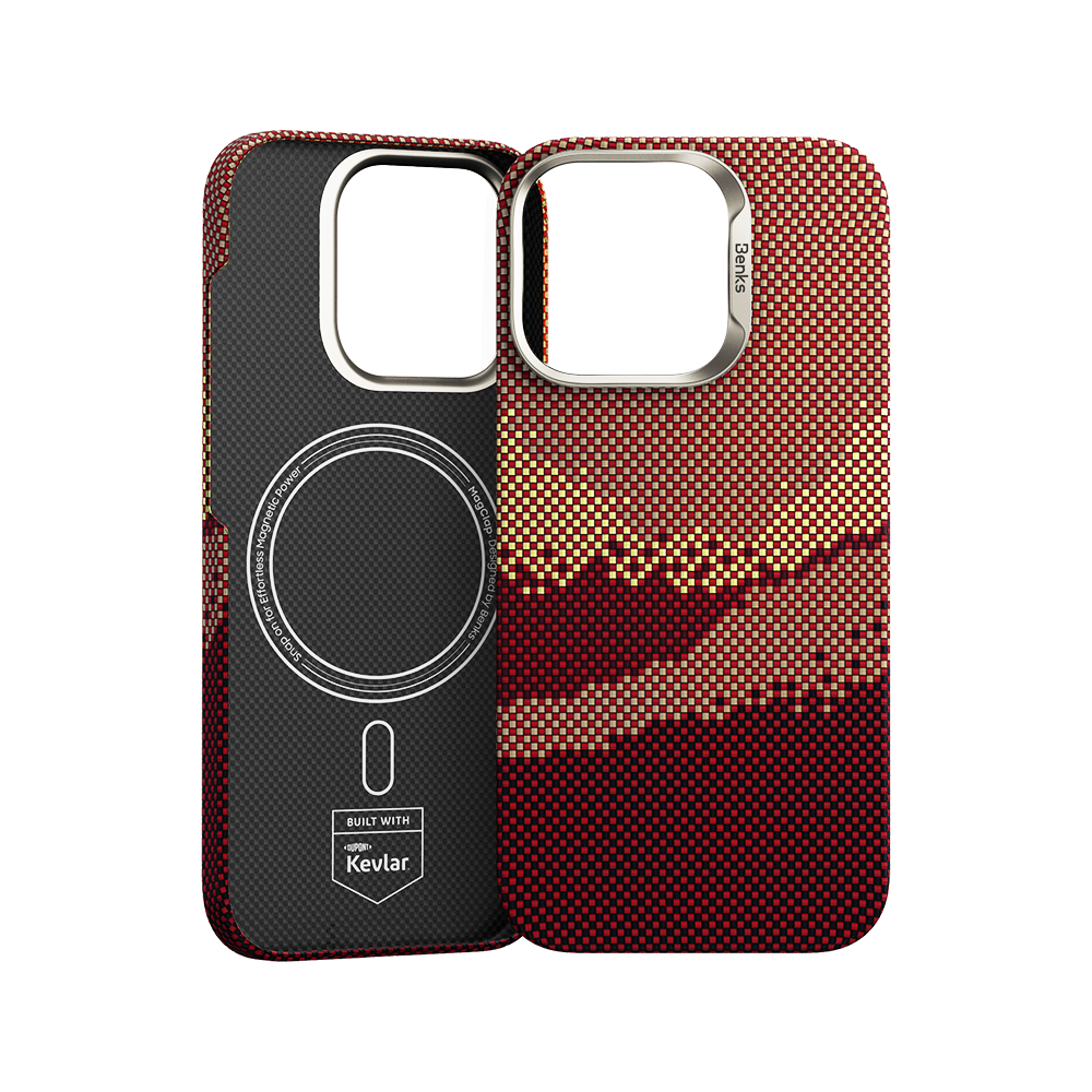 Benks GoldenTide ArmorAir Case built with Kevlar® for iPhone 16 Pro