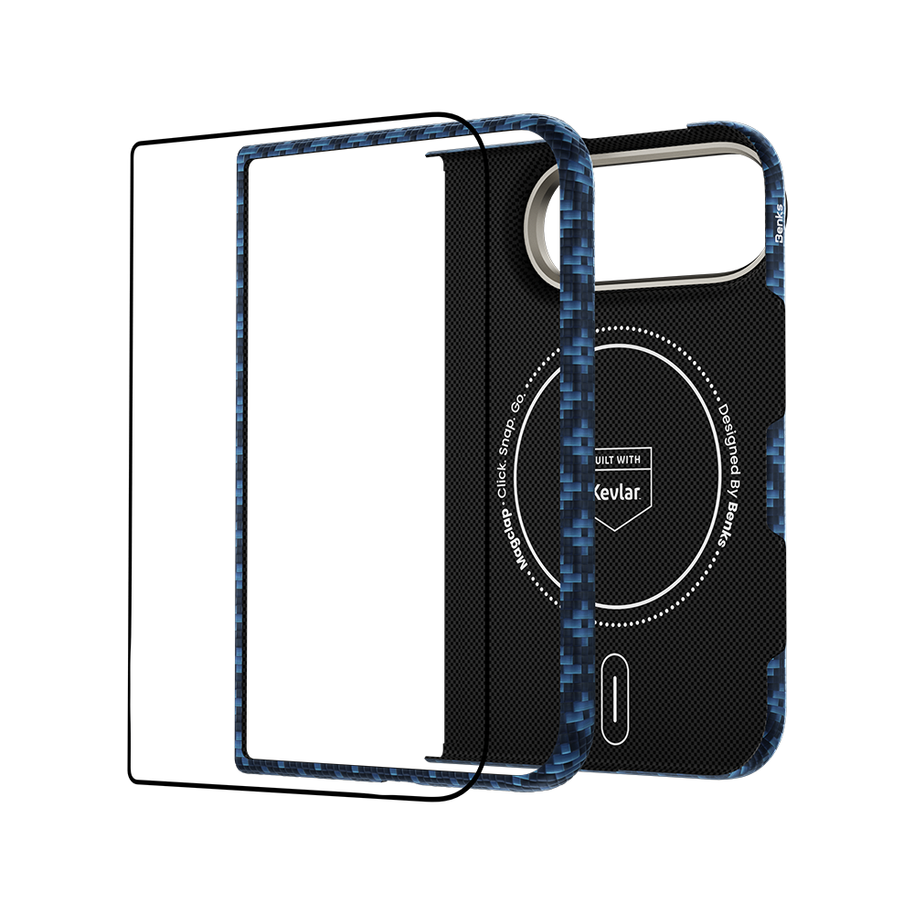 Benks ArmorGrid Air Grand Combo built with Kevlar® for iPhone Duo - Beyond Blue