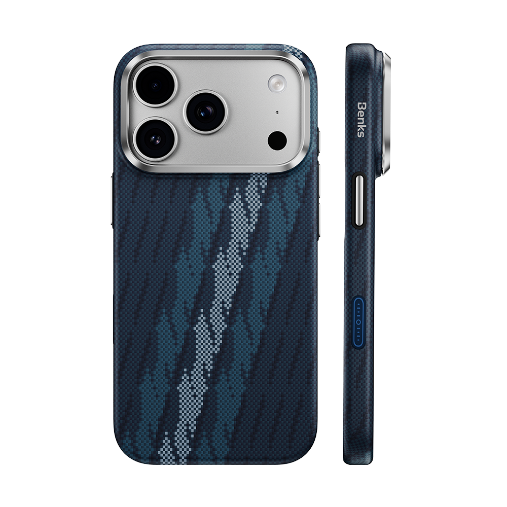 Benks Haven Case built with Kevlar® for iPhone 18 Pro / 18 Pro Max - Azure