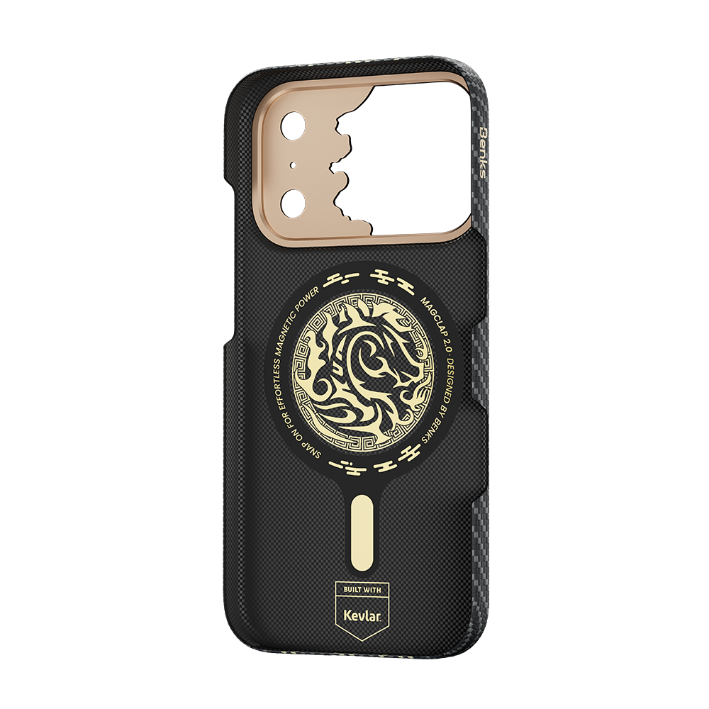 Benks Knight Air C1 Case built with Kevlar® for iPhone 18 Pro - Black #color_black