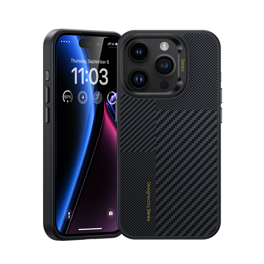 حافظة Benks Montage ArmorPro مصنوعة من كيفلار® لجهاز iPhone 15 Pro Max