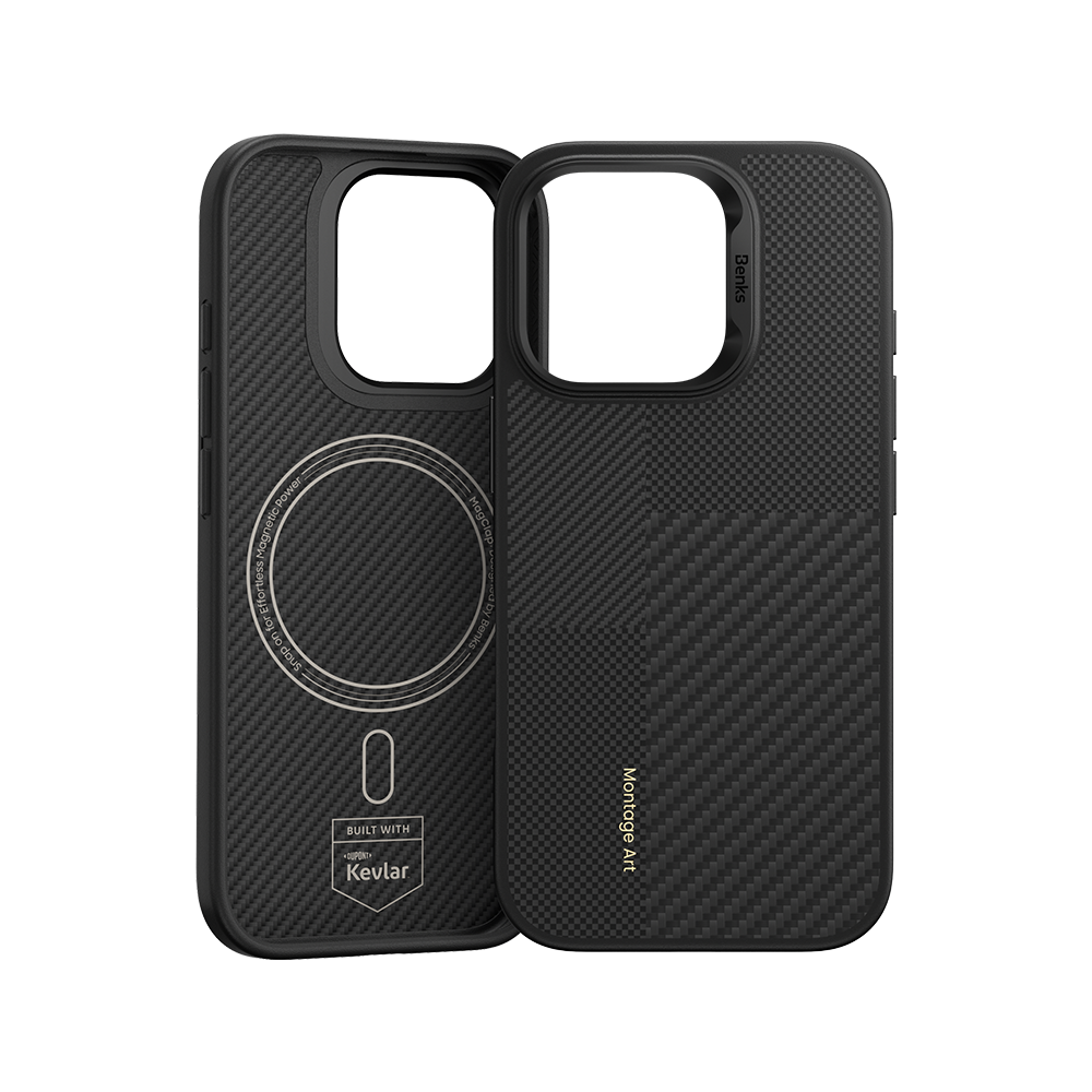 حافظة Benks Montage ArmorPro مصنوعة من Kevlar® لهاتف iPhone 16 Pro Max