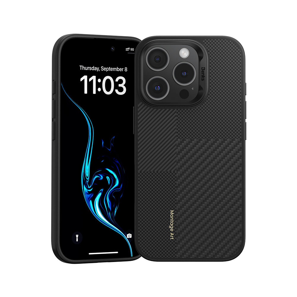 حافظة Benks Montage ArmorPro مصنوعة من Kevlar® لهاتف iPhone 16 Pro Max