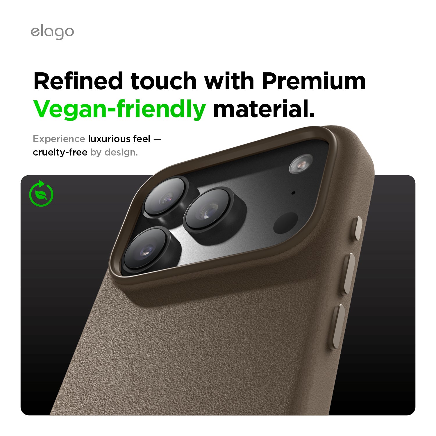 Elago MagLeather Case for iPhone 17 Pro Max / iPhone 18 Pro Max - Taupe