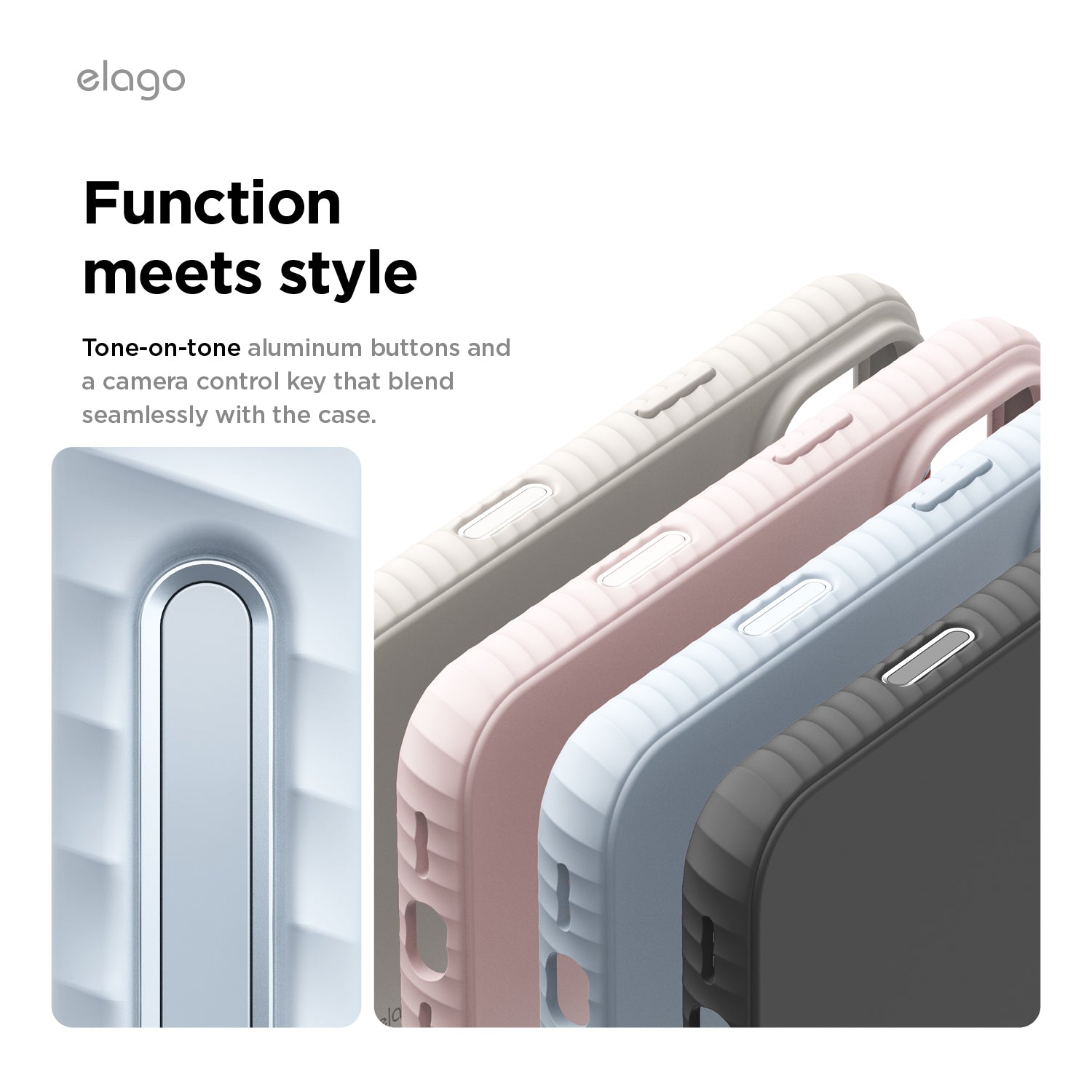Elago MagRidge Silicone Case for iPhone 17 Pro Max / iPhone 18 Pro Max - Light Blue