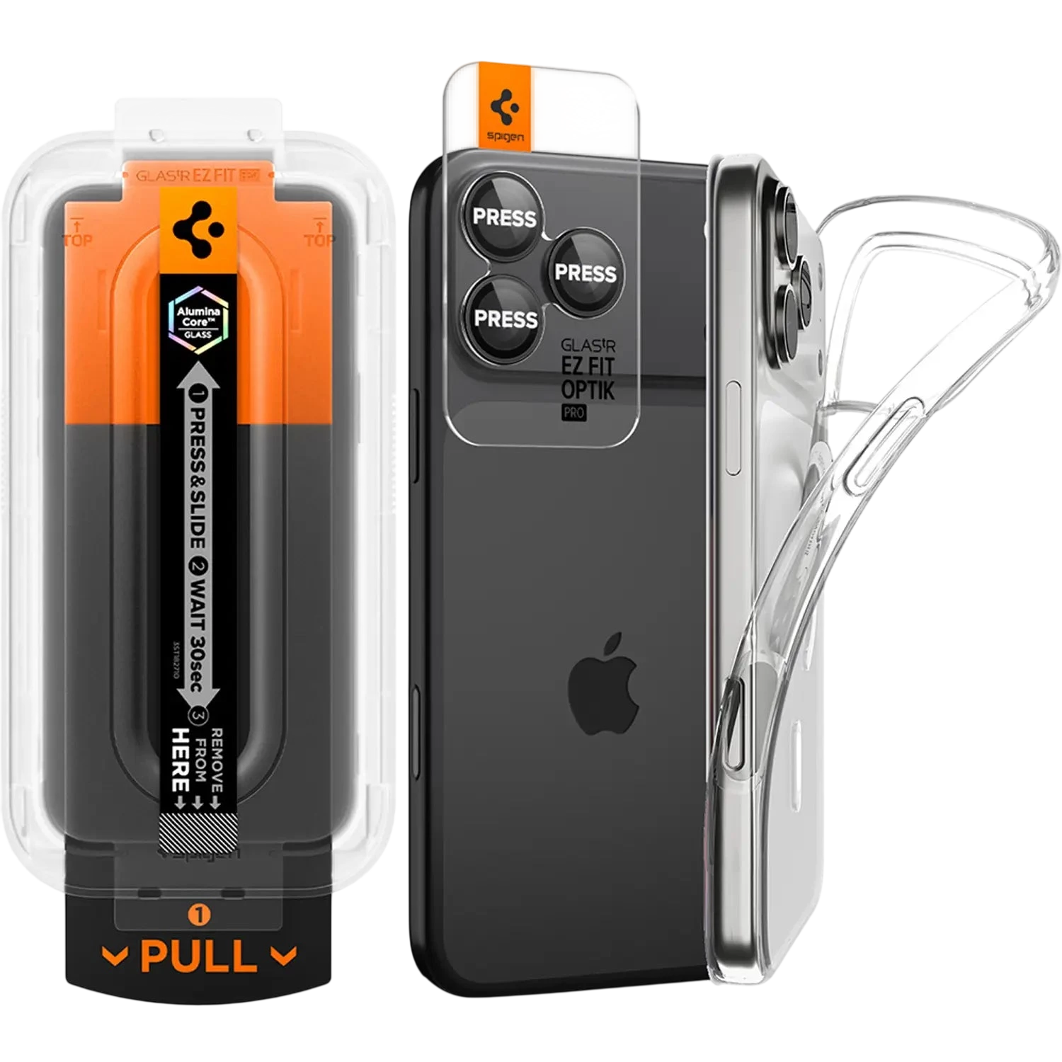 Spigen MagSafe Clear Case With Screen Protector And Lens Protector Transparent Bundle for iPhone 17 Pro Max