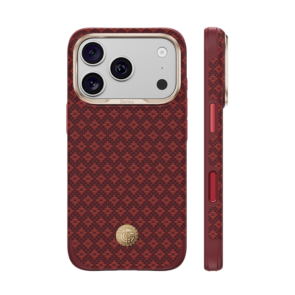 Benks ArmorGrid Edge X9 Case built with Kevlar® for iPhone 18 Pro / 18 Pro Max - ArmorEdge Red #color_armoredge-red