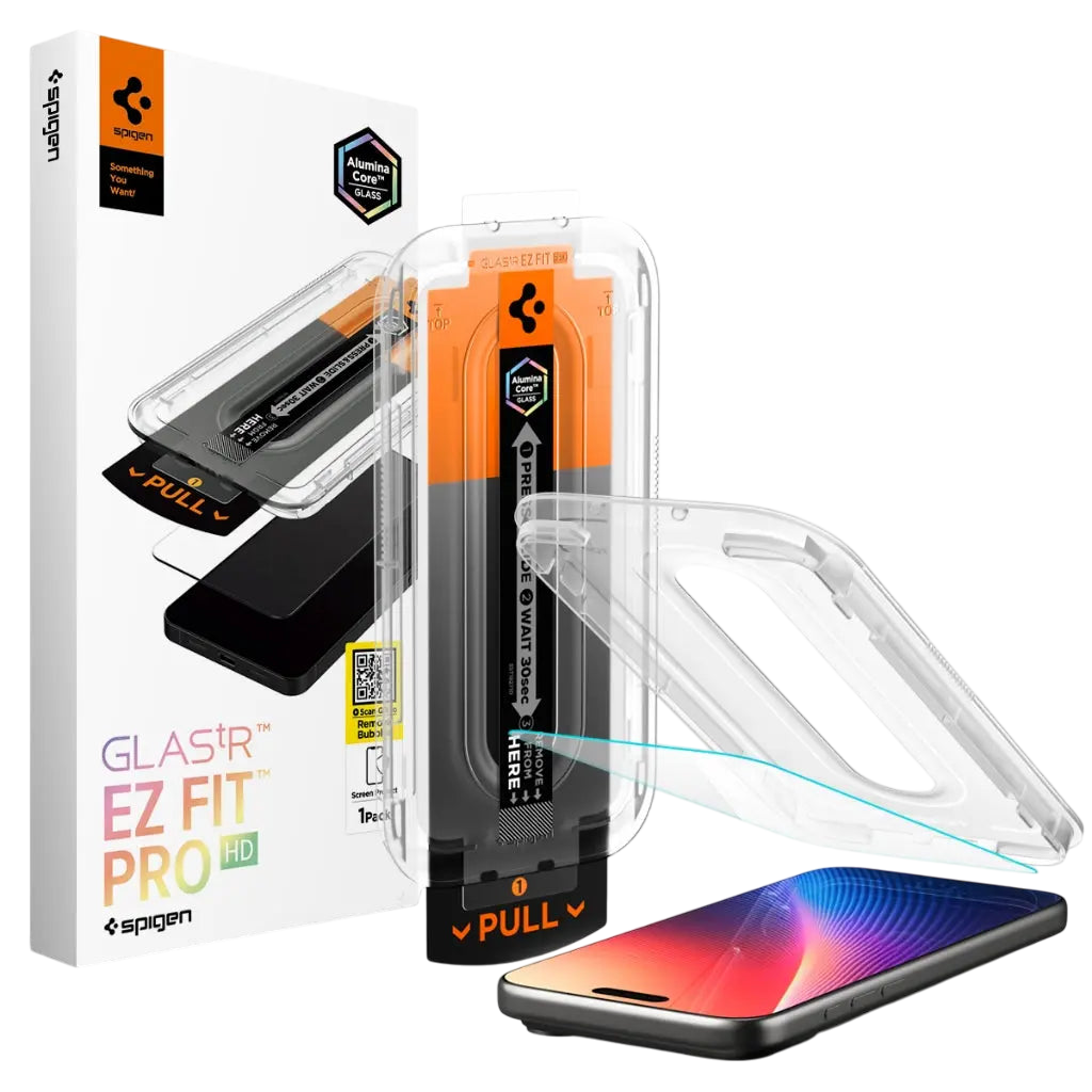 واقي شاشة Spigen iPhone 17 Pro Max Screen Protector EZ Fit Pro HD [1 P