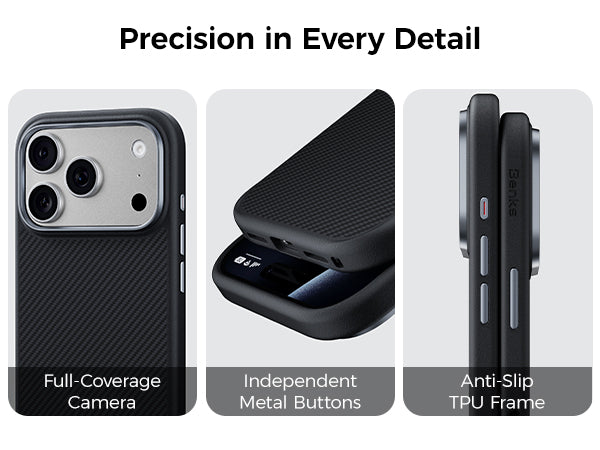 Benks 600D Pro Case built with Kevlar® for iPhone 18 Pro / 18 Pro Max - features
