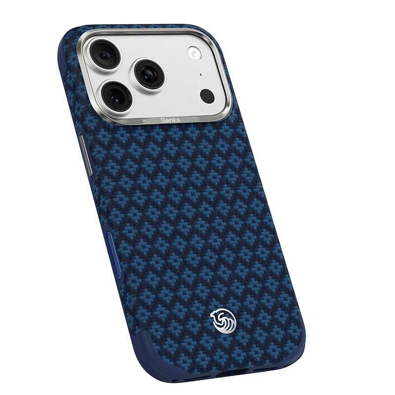 Benks ArmorGrid Edge X9 Case built with Kevlar® for iPhone 18 Pro / 18 Pro Max - Beyond Blue