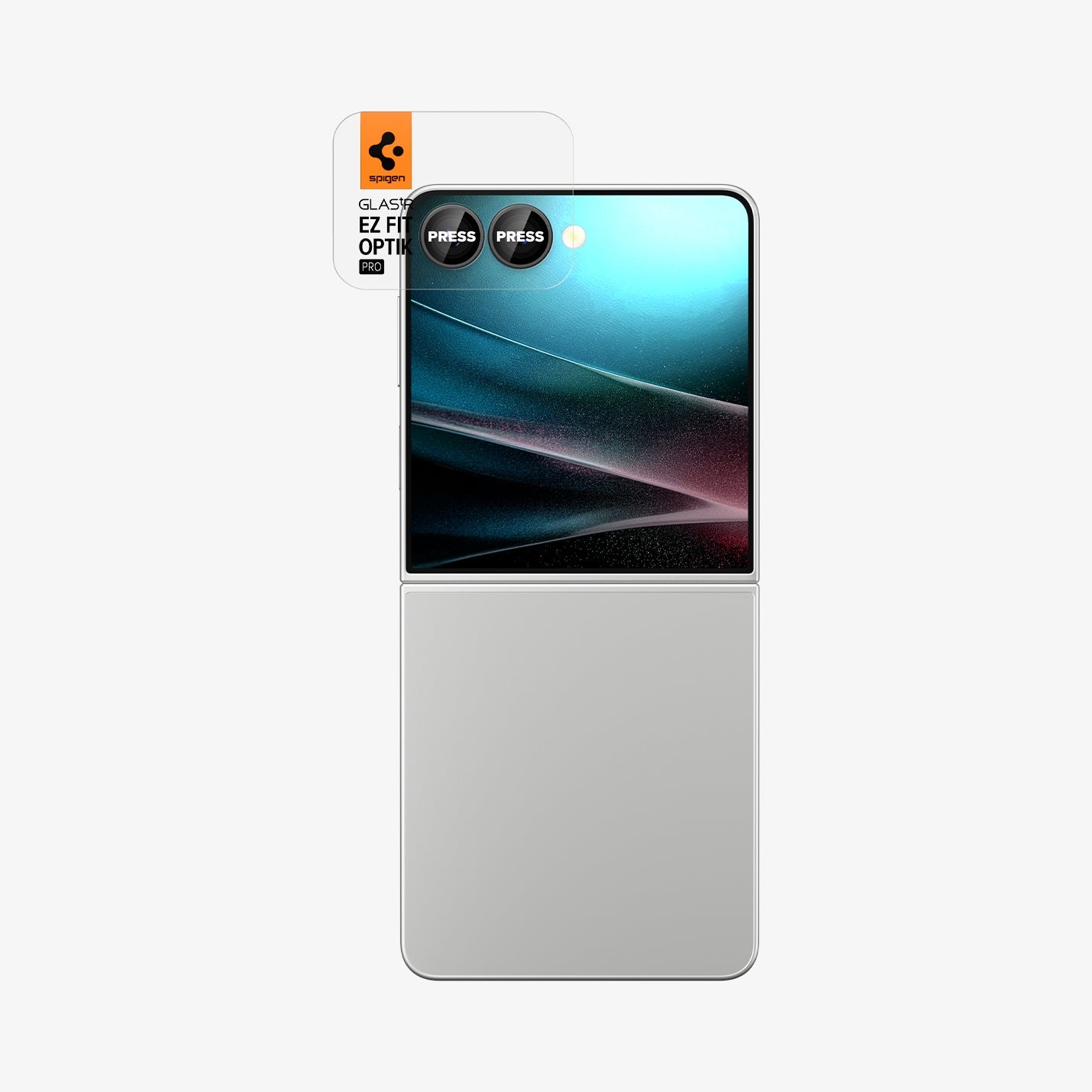 Spigen Optik Pro EZ Fit Lens Protector for Samsung Galaxy Z Flip 7 - 2 Pack
