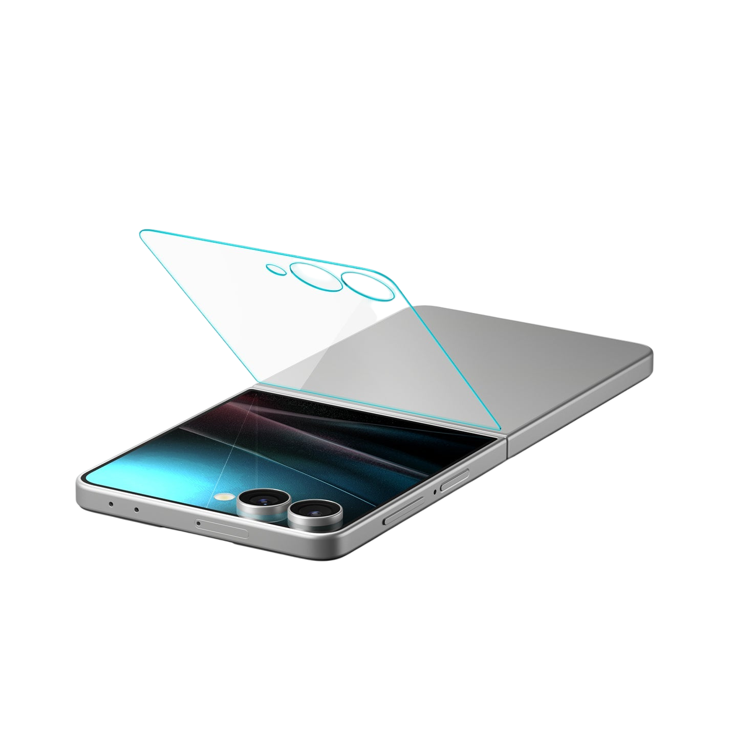 واقي شاشة سبجن GLAS.tR EZ Fit لجهاز سامسونج جالاكسي Z Flip 7 - عبوة من 2