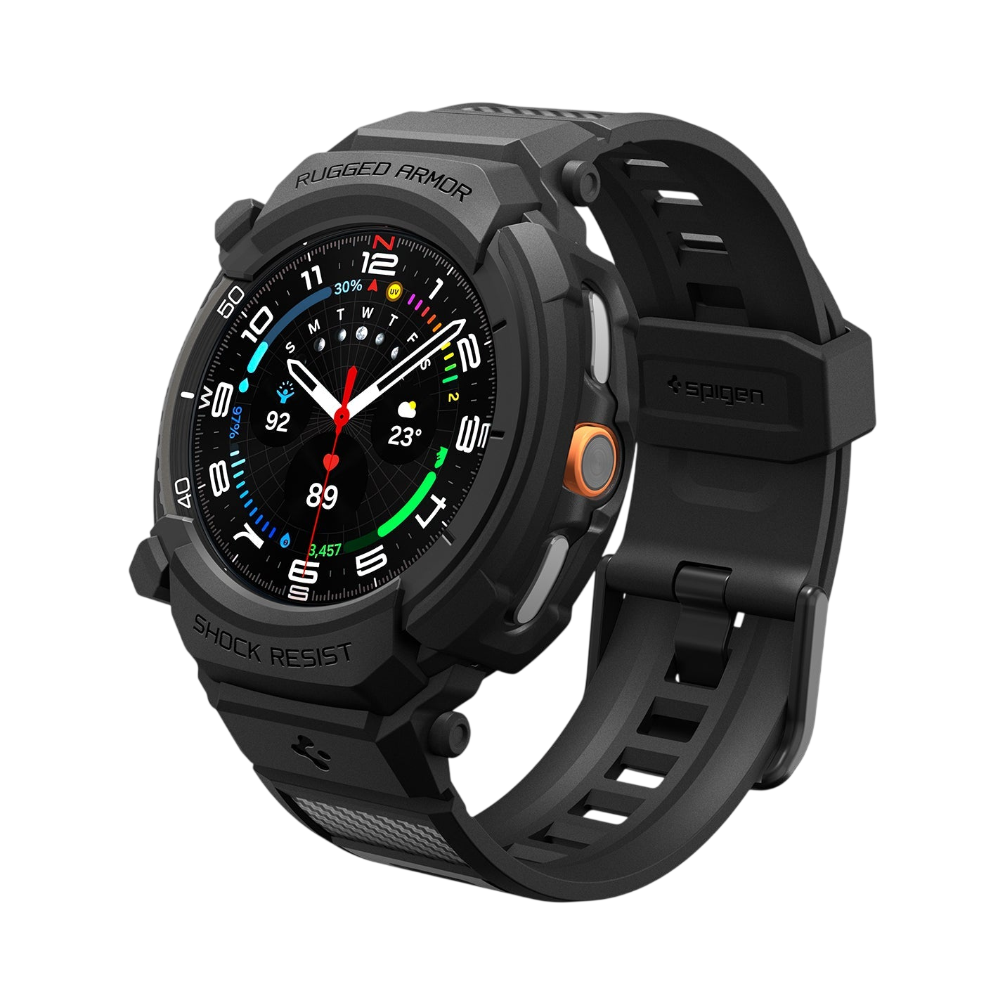 Spigen Rugged Armor Pro Band + Case for Samsung Galaxy Watch8 Classic
