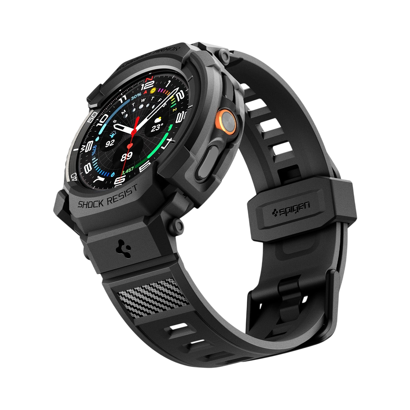 Spigen Rugged Armor Pro Band + Case for Samsung Galaxy Watch8 Classic