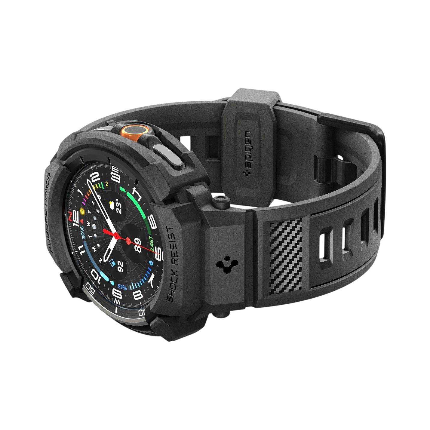 Spigen Rugged Armor Pro Band + Case for Samsung Galaxy Watch8 Classic