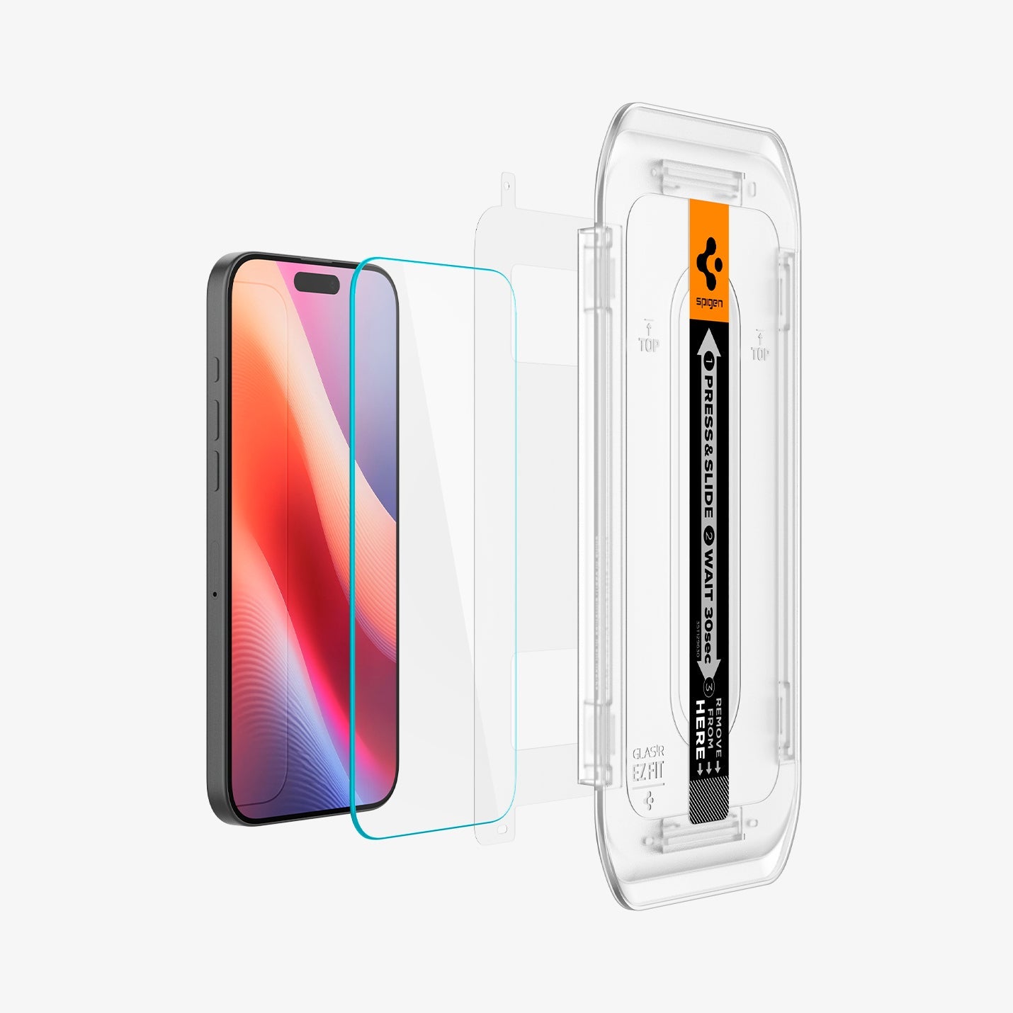 واقي شاشة Spigen iPhone 16 Pro - GLAS.tR EZ Fit - عبوة واحدة