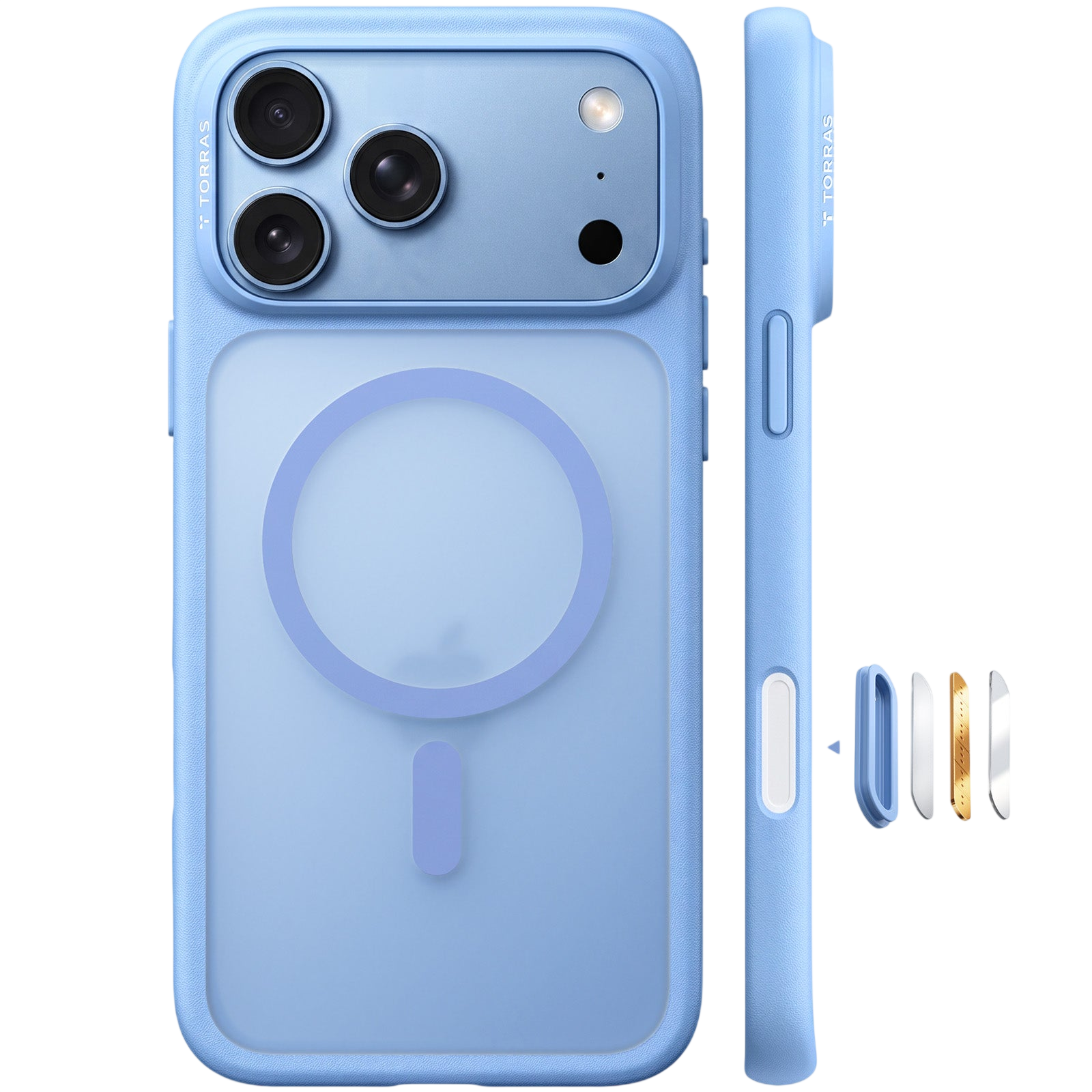 Torras Guardian-Mag Case for iPhone 17 Pro / iPhone 18 Pro - Blue