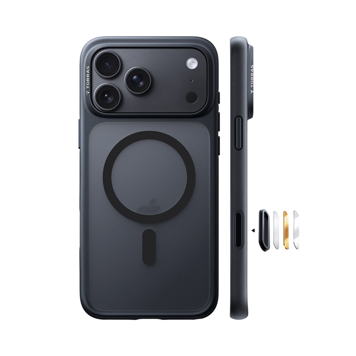 Torras Guardian-Mag Case for iPhone 17 Pro Max / iPhone 18 Pro Max - Black