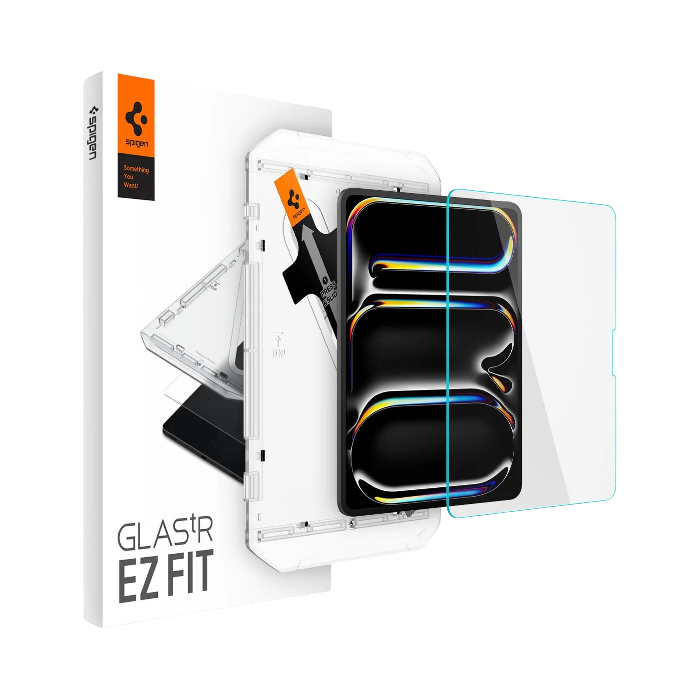 واقي شاشة Spigen iPad Pro M4 2024 GLAS.tR EZ Fit