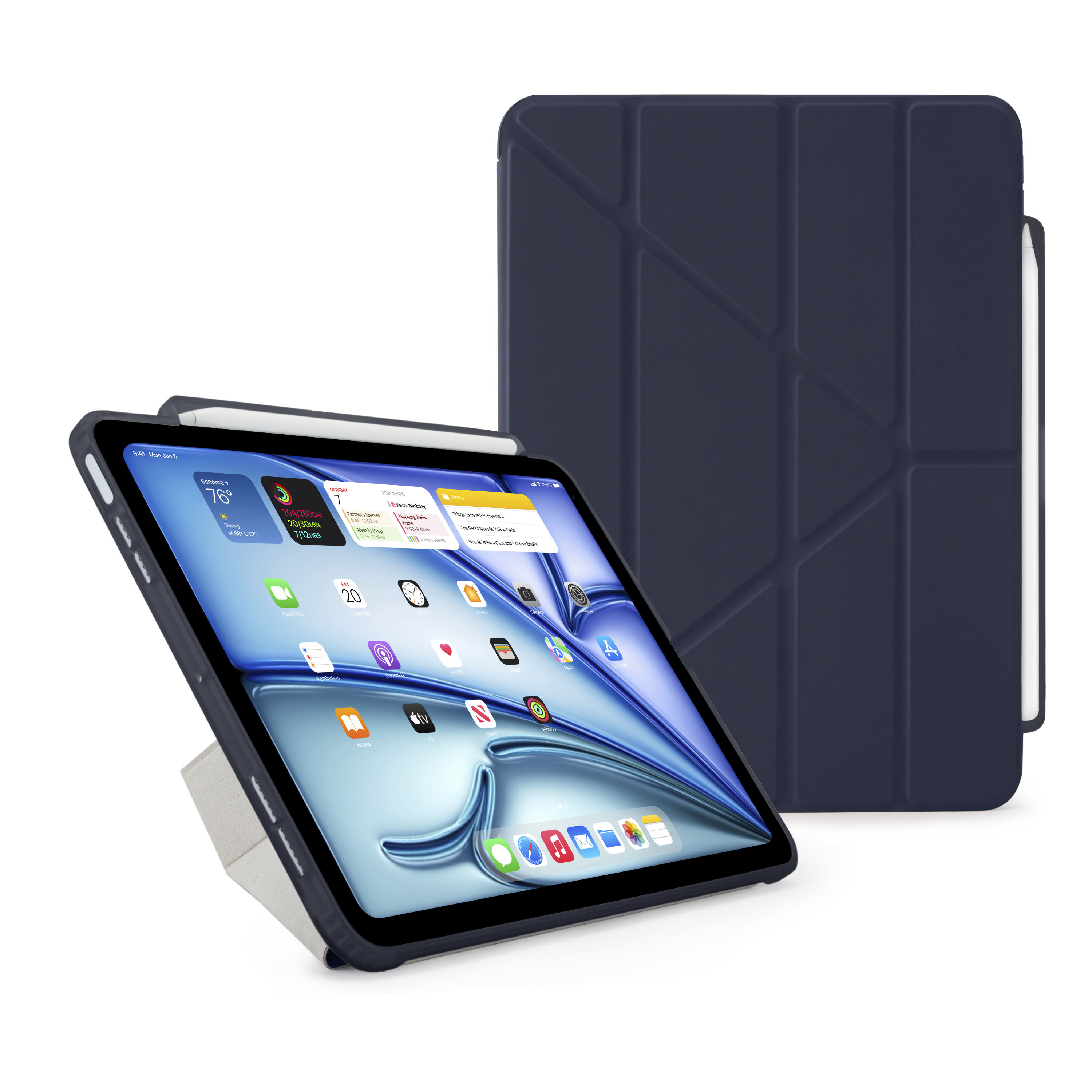 جراب Pipetto Origami No3 بحامل قلم لجهاز iPad Air 11 (M4/M3/M2)