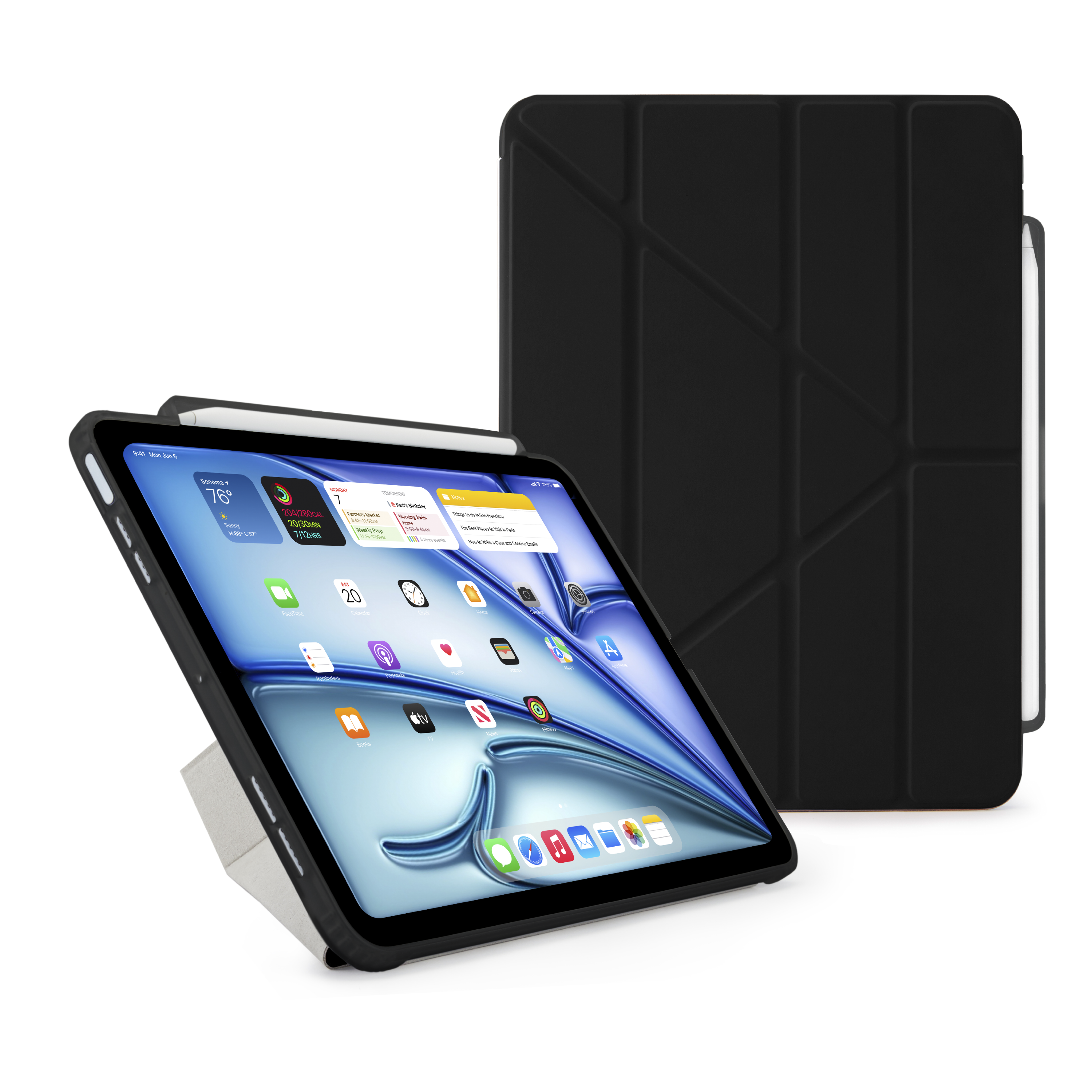 جراب Pipetto Origami No3 بحامل قلم لجهاز iPad Air 11 (M4/M3/M2)