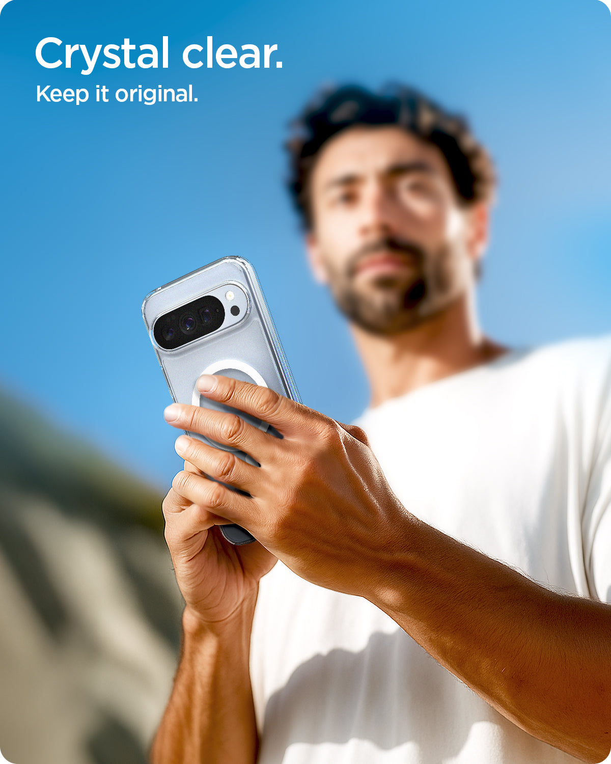 غلاف سبجن الترا هايبرد مع حلقة معدنية (ماج فيت) لجوجل بيكسل 10 برو XL