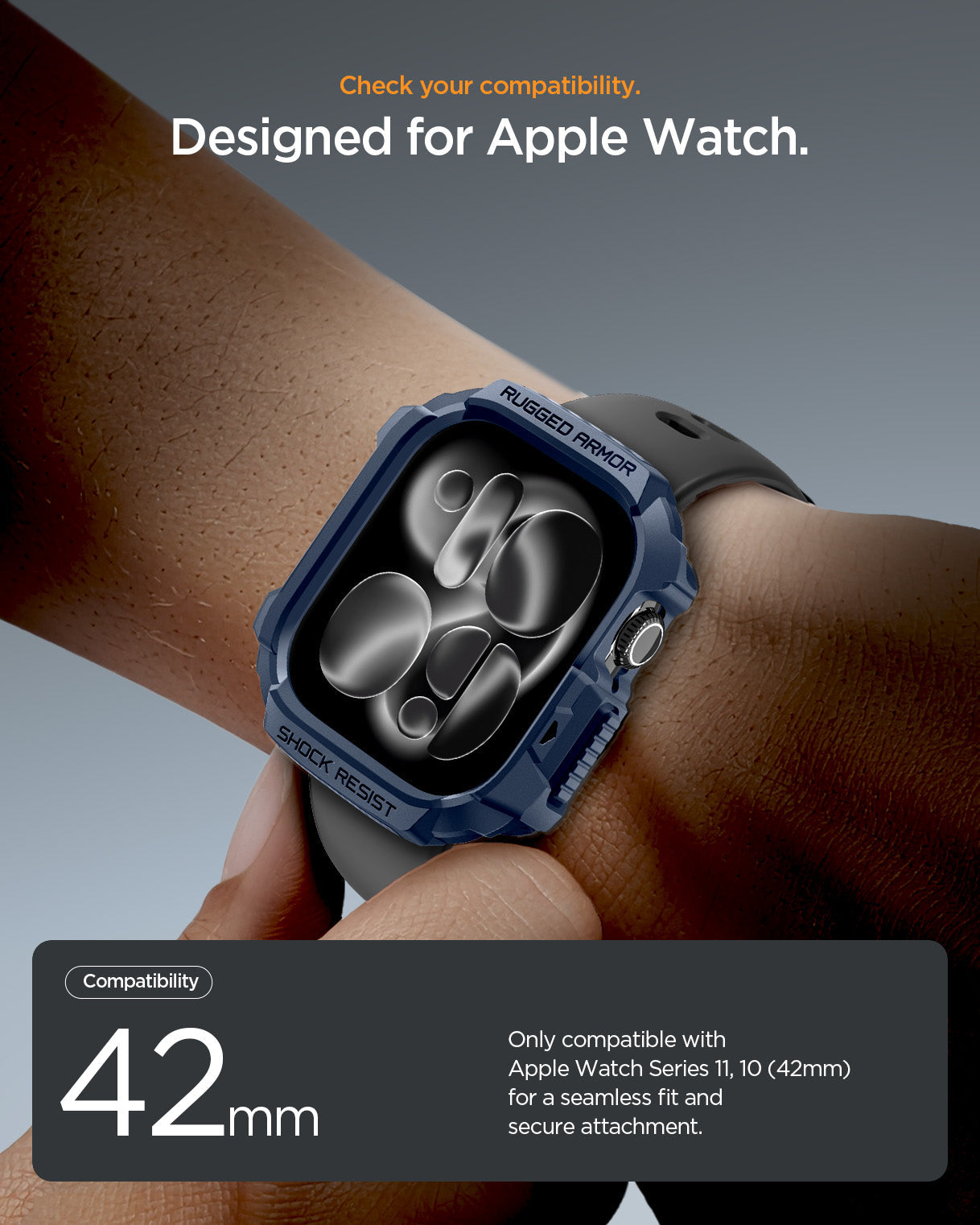 Spigen Rugged Armor 2 Case for Apple Watch Series 11 / Series 10 46mm