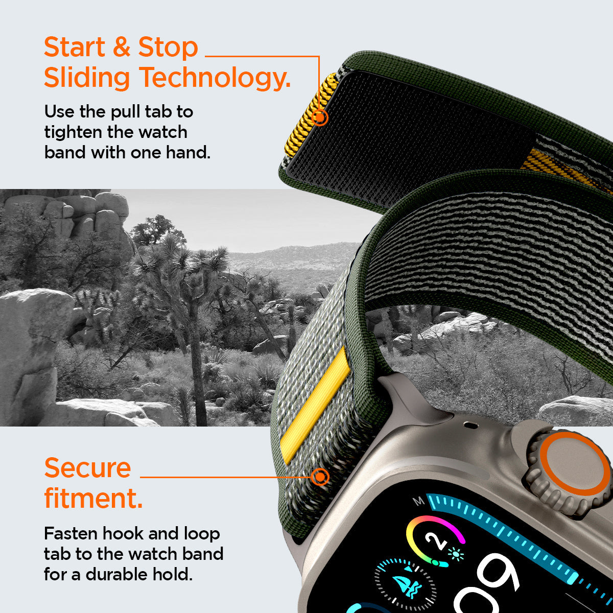 Spigen Athlex Air Watch Band for Apple Watch 49mm / 46mm / 45mm