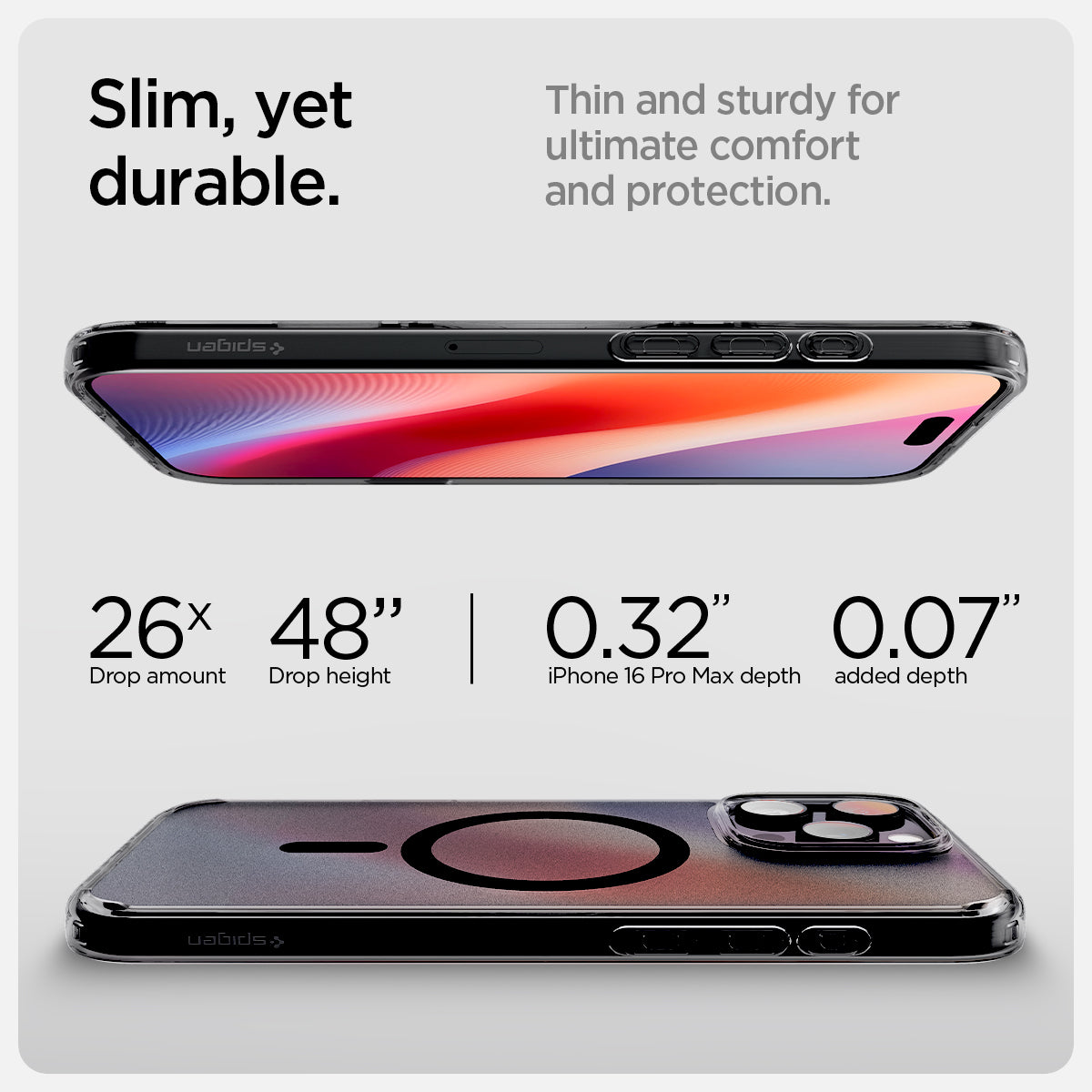 Spigen Ultra Hybrid T (MagFit + Camera Control) Case for iPhone 16 Pro Max