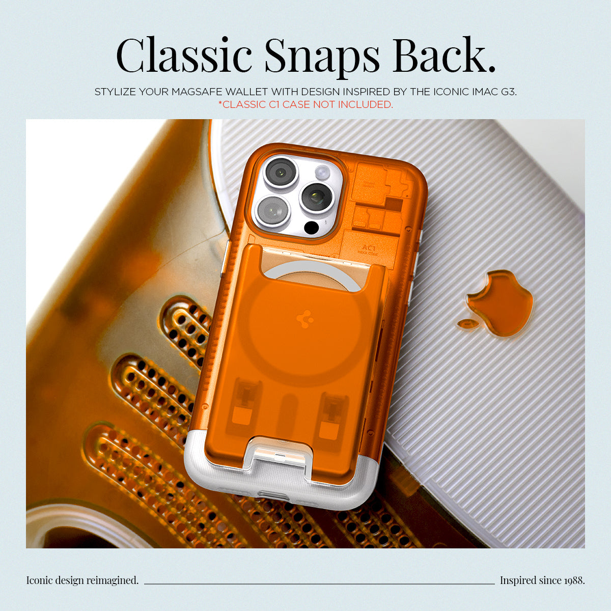 حامل بطاقات Spigen MagSafe كلاسيك C1 (MagFit)