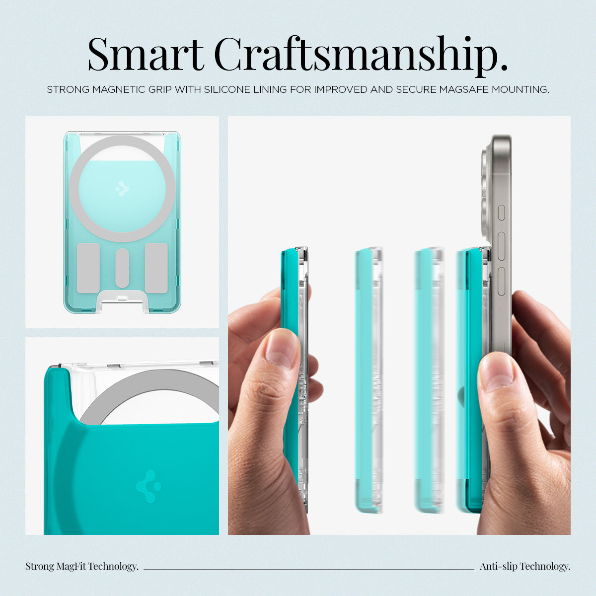 حامل بطاقات Spigen MagSafe كلاسيك C1 (MagFit)