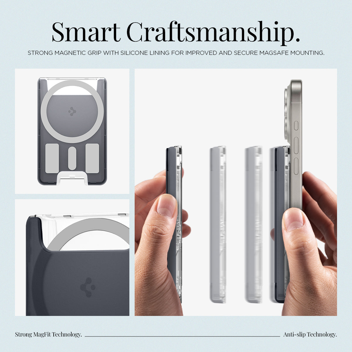 حامل بطاقات Spigen MagSafe كلاسيك C1 (MagFit)