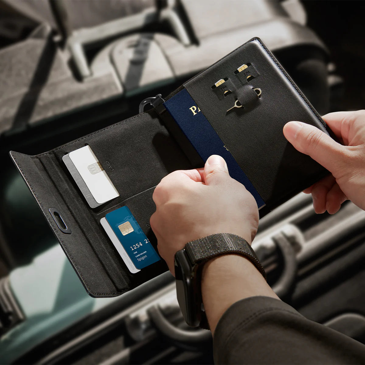 حامل بطاقة جواز السفر سبيجن