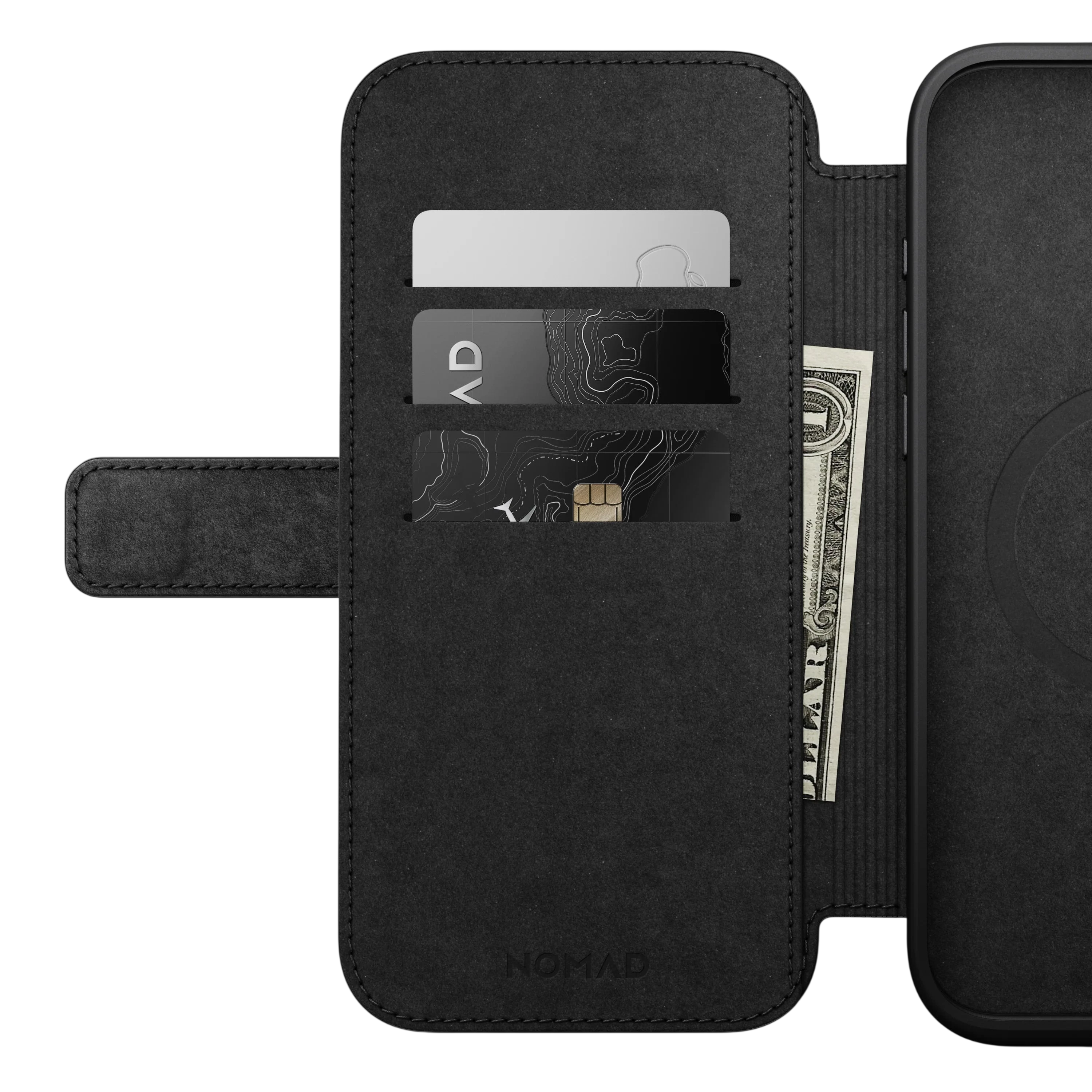 Nomad Modern Leather Folio Case for iPhone 16 Pro Max - English Tan