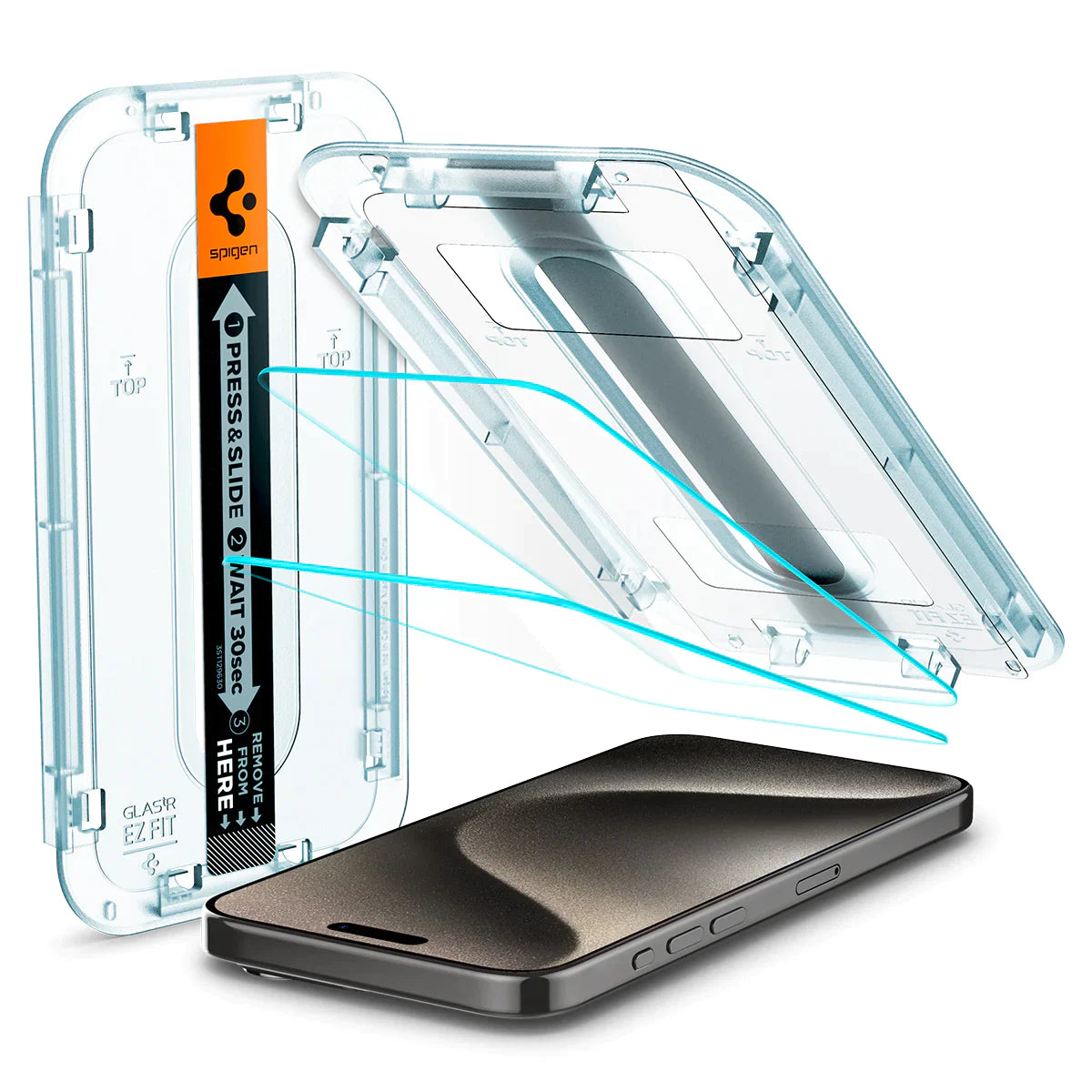 Spigen iPhone 15 Pro Max Screen Protector EZ FIT GLAS.tR - 1 Pack