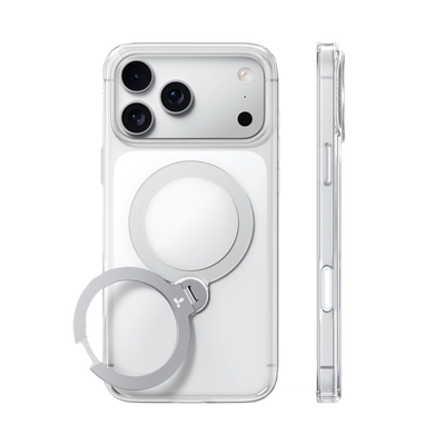 Torras Ostand Q3 Spin Case for iPhone 18 Pro - Clear 