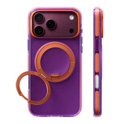 Torras Ostand O3 Hue Case for iPhone 18 Pro Max - Pink & Yellow 