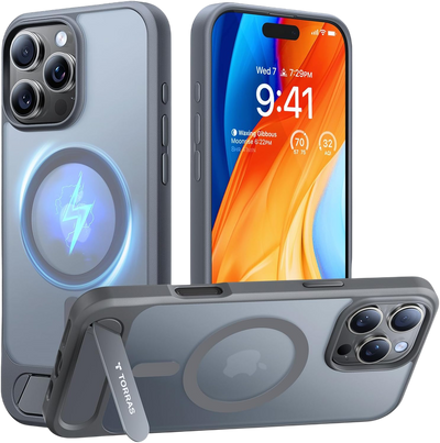 حافظة TORRAS Pstand أفقية ورأسية بمسند MagSafe لهاتف iPhone 16 Pro Max