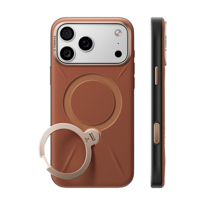 Torras Ostand Q3 VegSkin Case for iPhone 18 Pro Max - Orange 